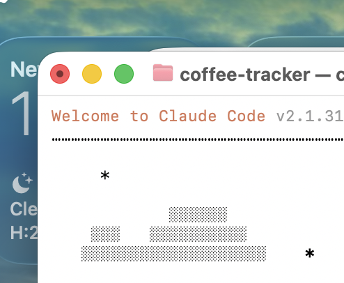 Coffee Tracker in Claude Code